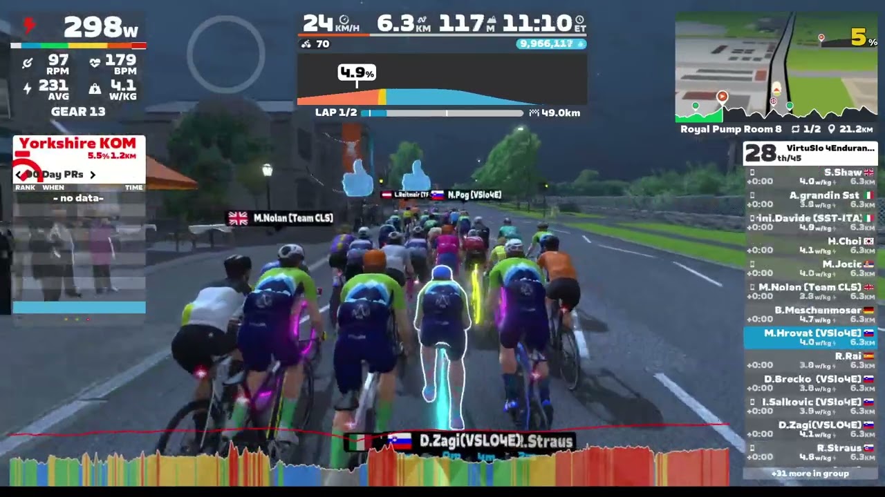 VirtuSlo 4Endurance League - Zone 1/Stage 4 (350-460): Royal Pump Room 8 - 2 Laps (55.3km - 981m)