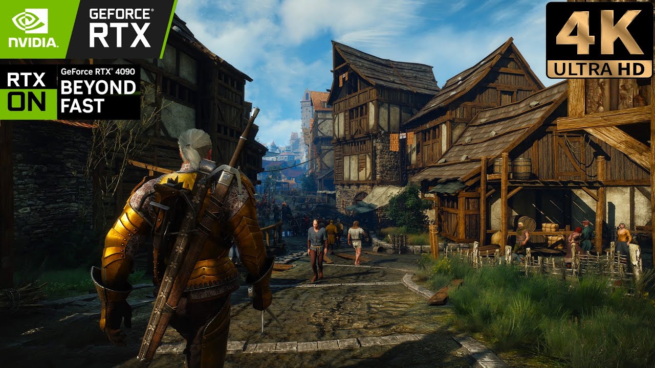 [4K] The Witcher 3 - Next Gen Update - Ray Tracing - Ultra+ Settings - Novigrad