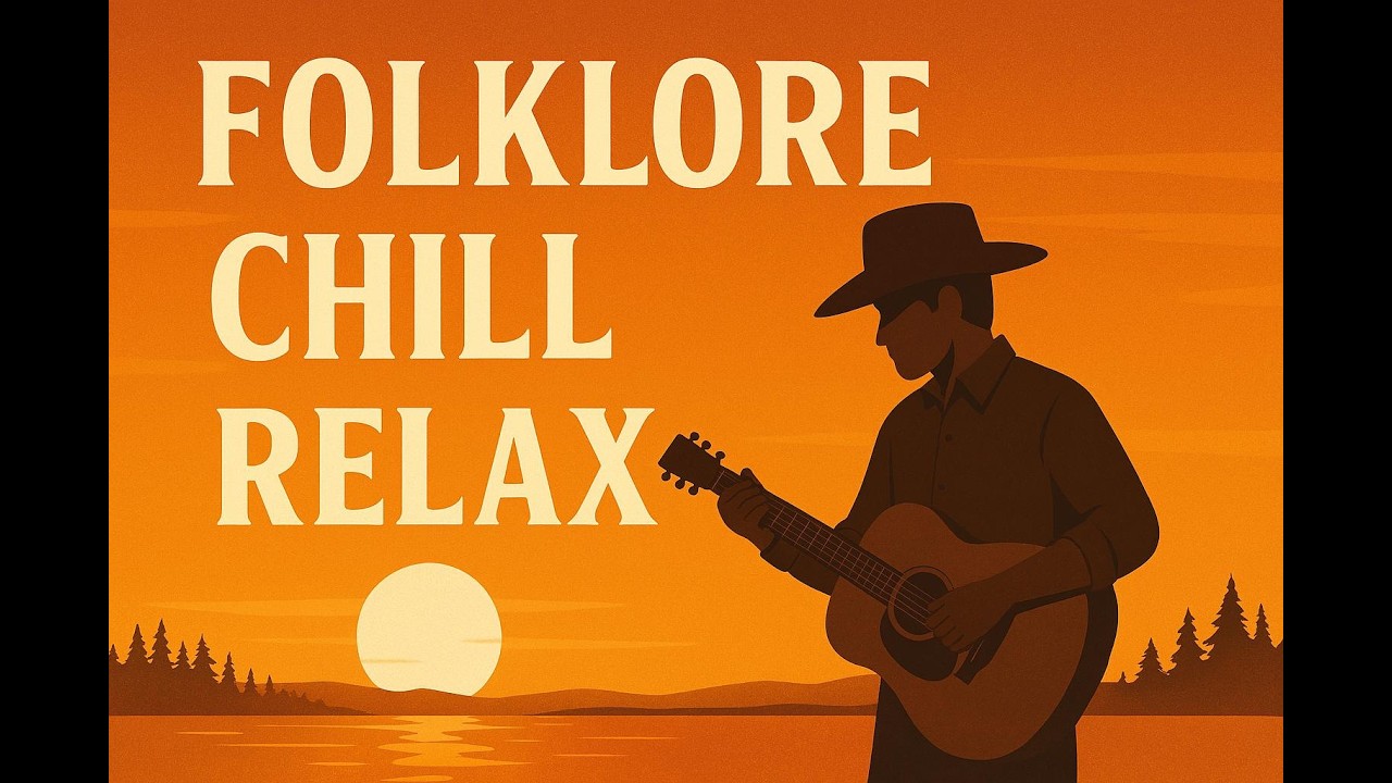 🌄 Folklore Chill Relax • Soft Acoustic Guitar & Sunset Vibes for Peace & Focus ✨