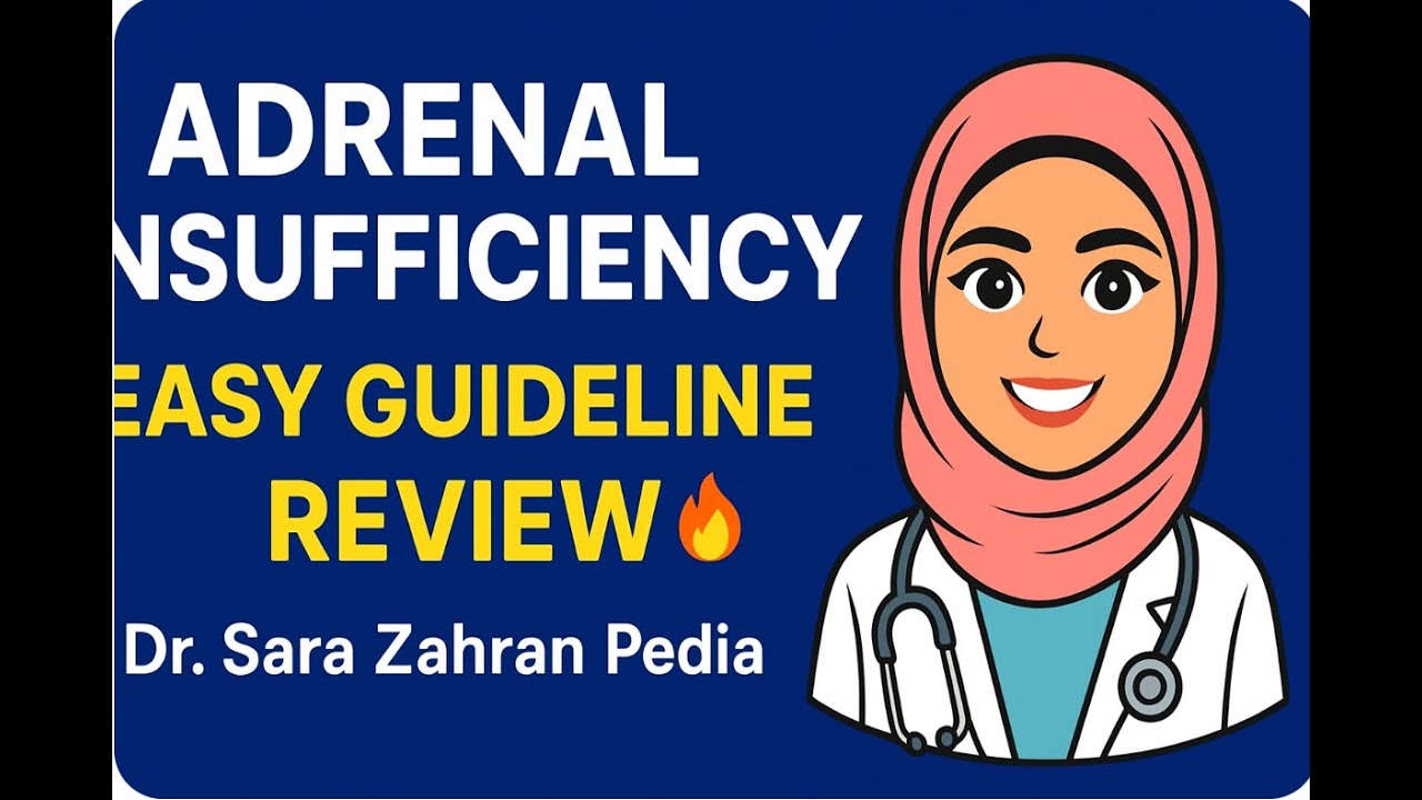 Adrenal Insufficiency Made Easy | Diagnosis & Management from Guidelines@Dr. Sara Zahran pedia