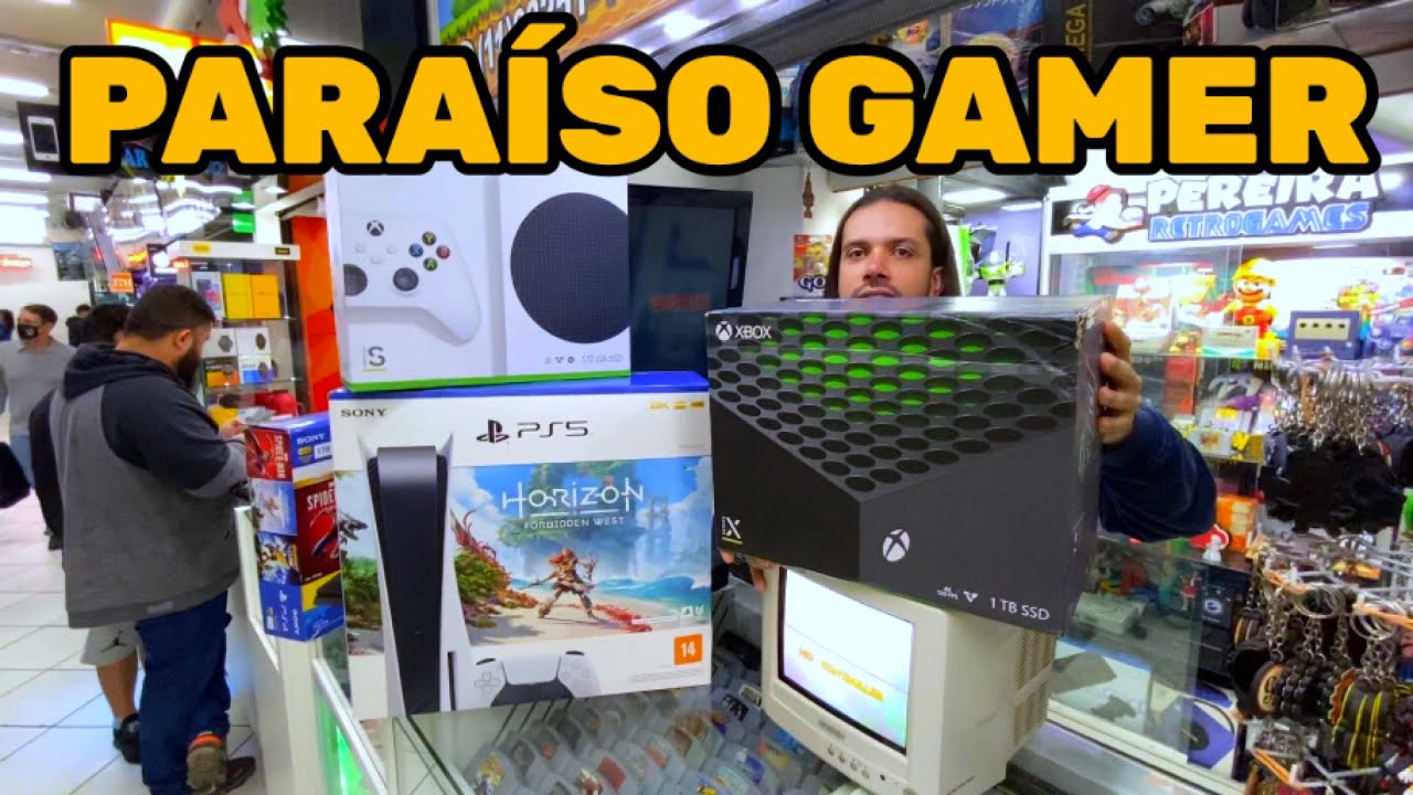 VOLTEI na MAIOR LOJA GAMER da SANTA EFIGÊNIA e FILMEI NOVIDADES