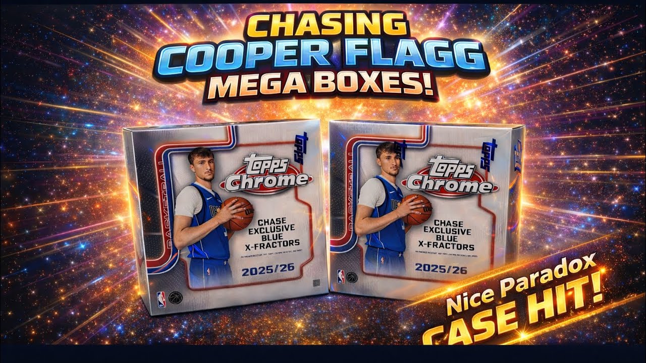 🔥 2025 Topps Chrome Basketball Mega Boxes (3x) - Chasing Cooper Flagg 🔥