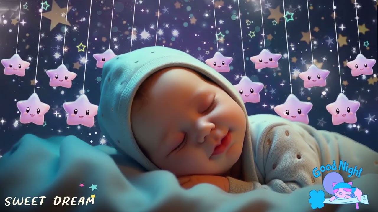 Baby Sleep in 3 Minutes 💤🌙 Peaceful Night Music 🎵 Mozart & Brahms Lullaby
