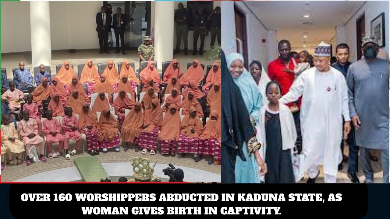 OVER 160 WORSHIPPERS ABDUCTED IN KADUNA STATE, AS WOMAN GIVES BIRTH IN CAPTIVITY.