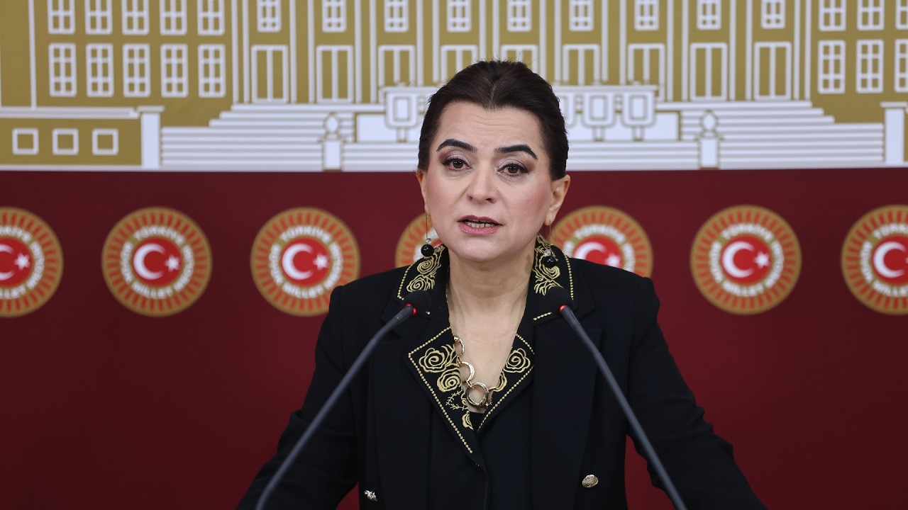 DEM Parti Grup Başkanvekili açıklamalarda bunuluyor