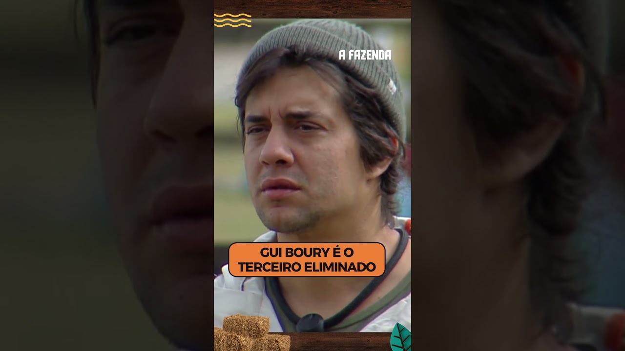 Gui Boury &eacute; o terceiro eliminado de #AFazenda #Shorts