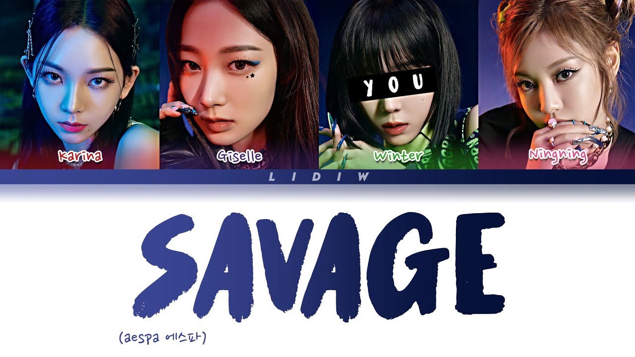 aespa || Savage but you are Winter (Color Coded Lyrics Karoke)