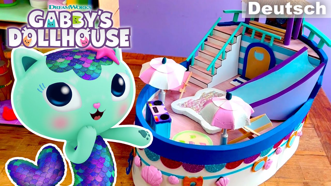Wir stellen ein Mini-Meerkätzchen-Kreuzfahrtschiff her! | GABBY'S DOLLHOUSE