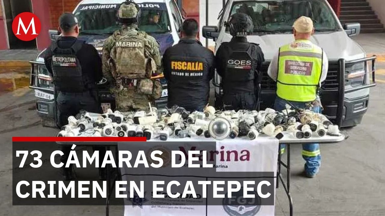 Desarticulan red de c&aacute;maras ilegales del crimen en Ecatepec