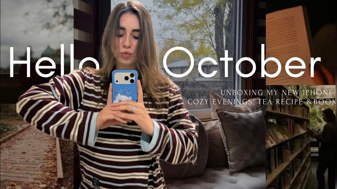hello October: hot tea recipe & books, shopping, unboxing my new iPhone 17 pro max