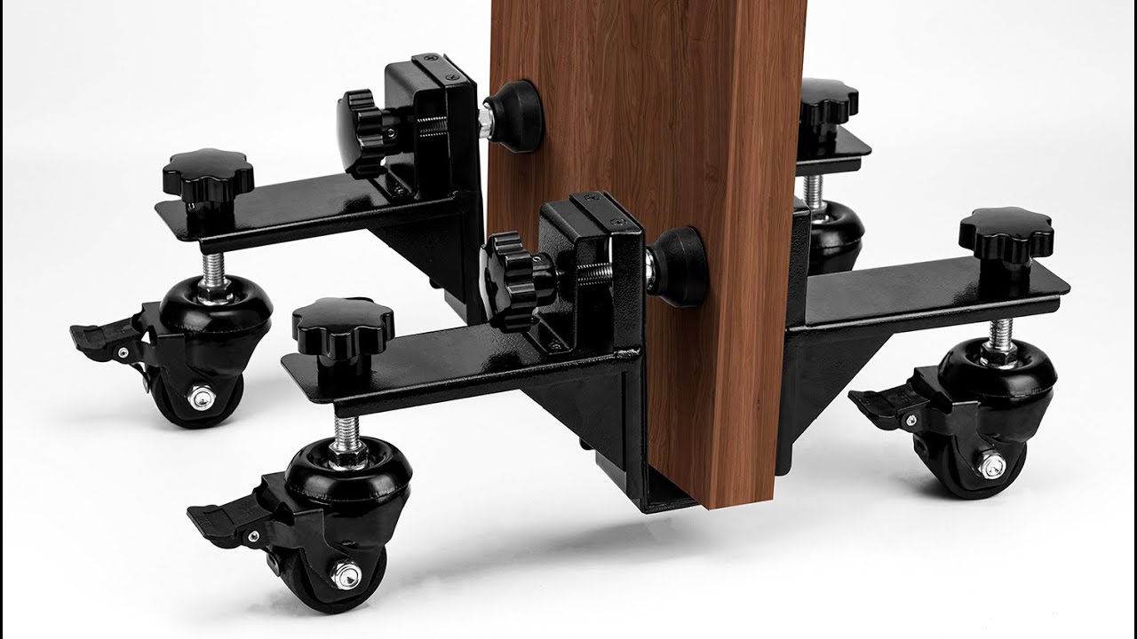 VecKneck Door Installation Tool Kit, Adjustable Door Lifter Dolly Tool With Rotating Wheels