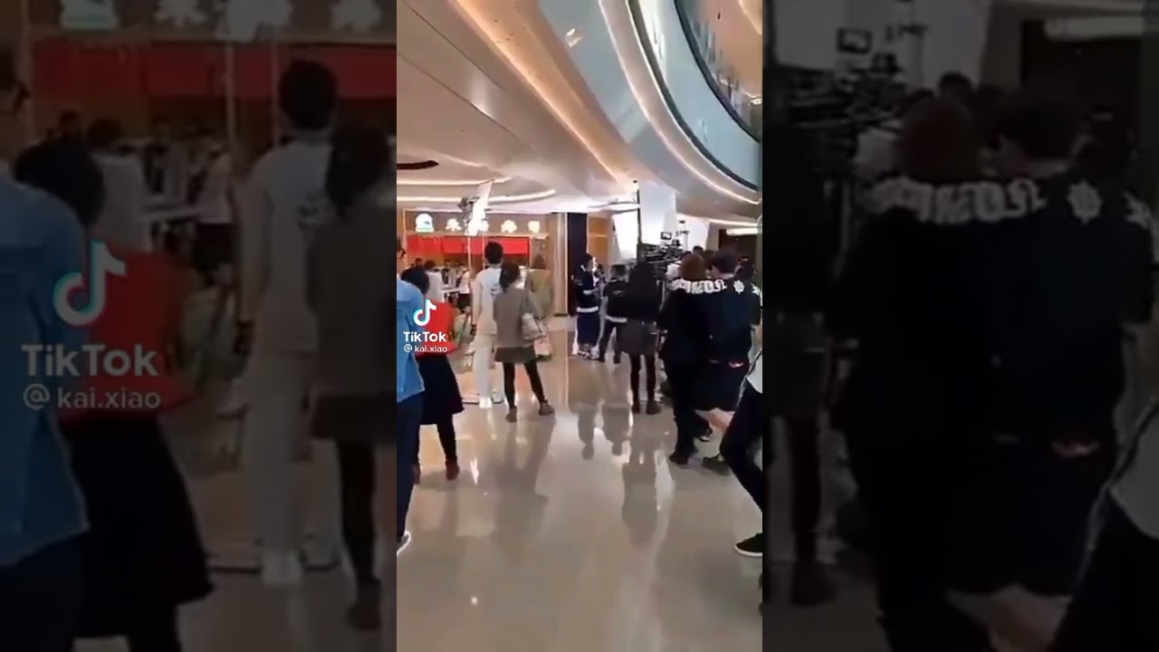 Cheng Xiao skateboarding in front of xukai #xukai #chengxiao #fallingintoyoursmile