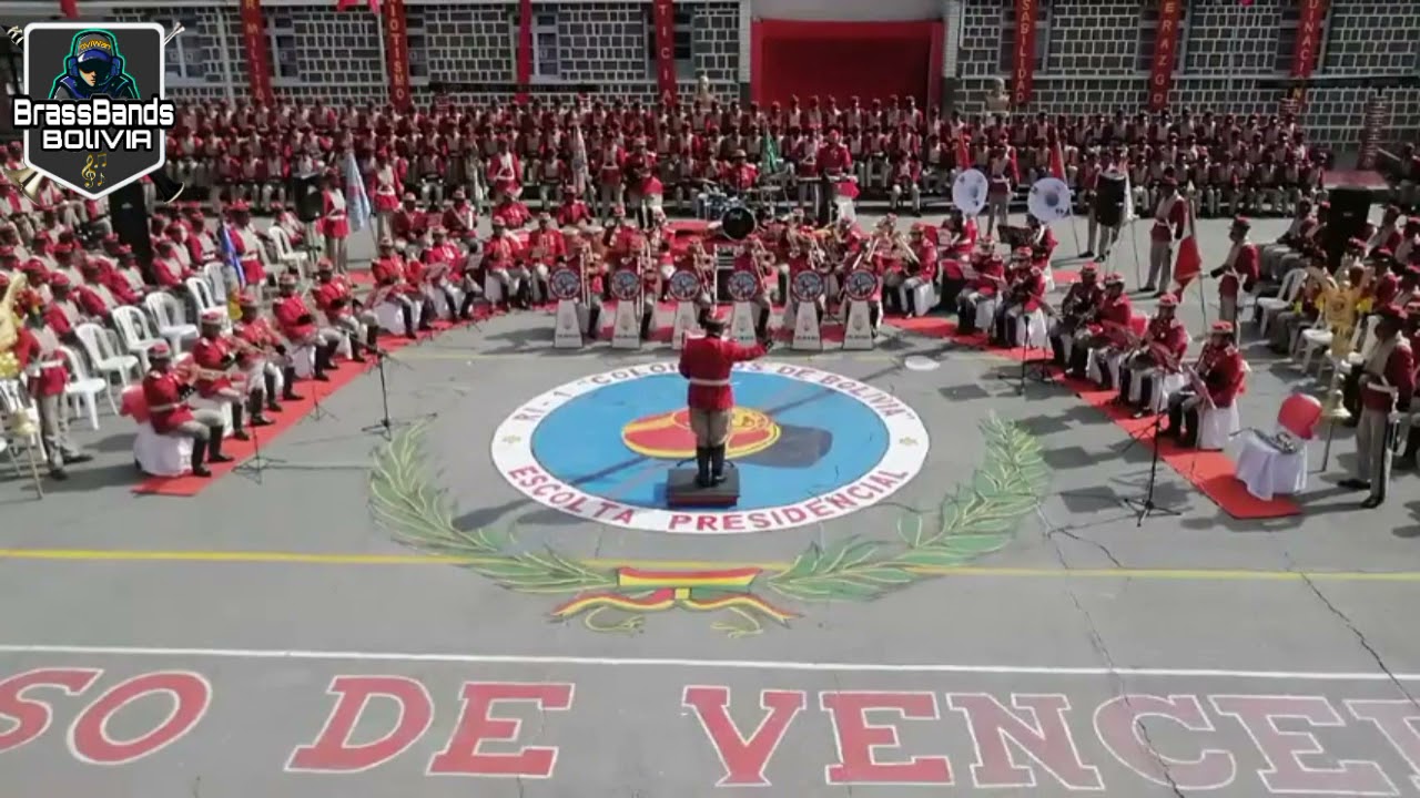 Marcha - EN LAS CANTERIAS Banda de Musica R-1 INF. COLORADOS de BOLIVIA