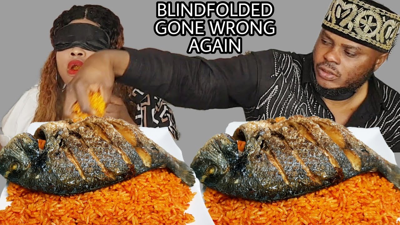 *HILARIOUS* EATING ALL MY WIFE´S FOOD FOR HER TO WIN THE CHALLENGE | PARTY JOLLOF RICE & DORADA FISH