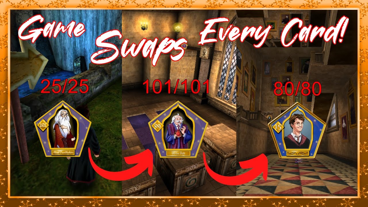 Collecting ALL 206 Wizard Cards from the first 3 HP PC Games BUT the Game swaps after EVERY Card!