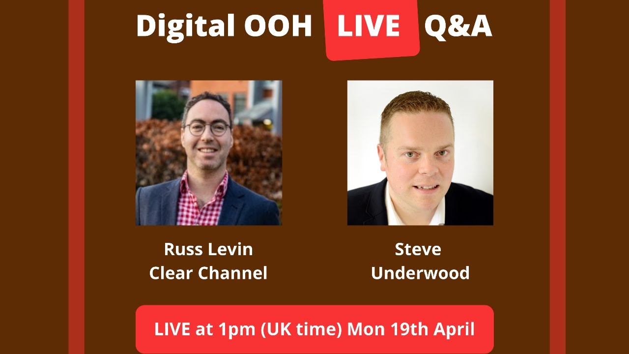 Live Q&A w/Russell Levin (Clear Channel, Group Head) on Monday 19th April