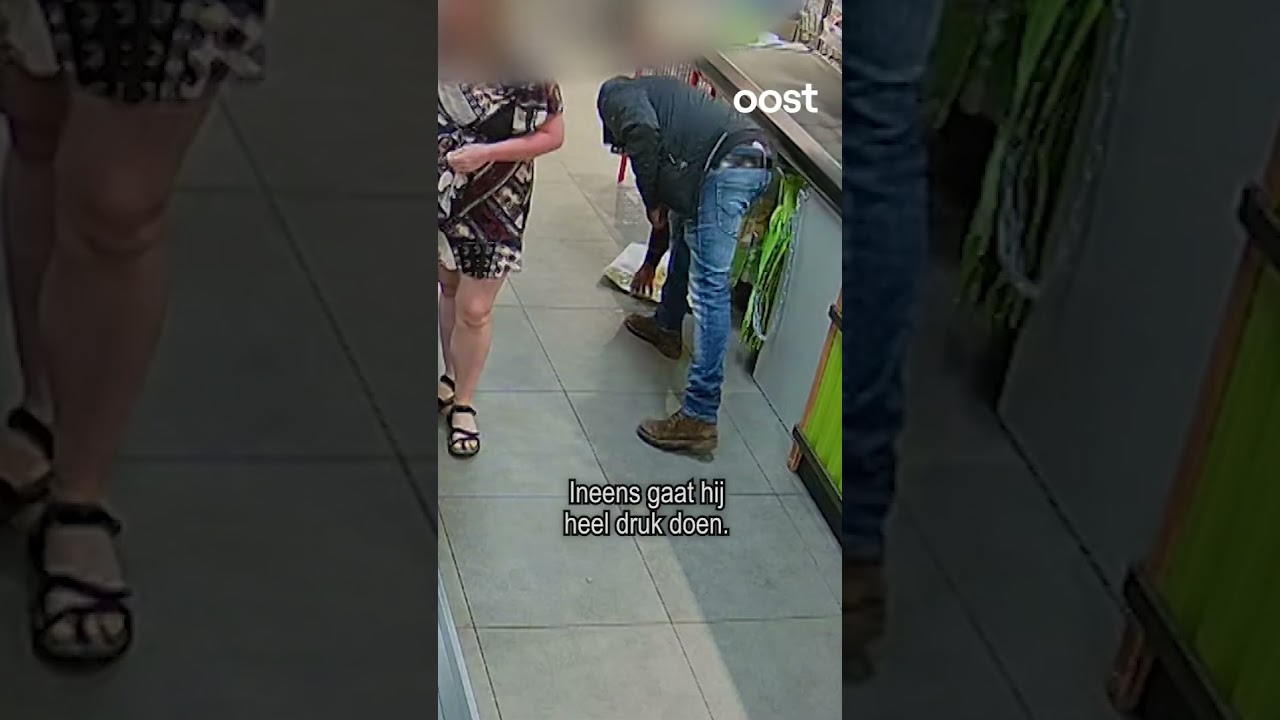 Oplichter kent een trucje en demonstreert het in deze supermarkt #oost #shorts