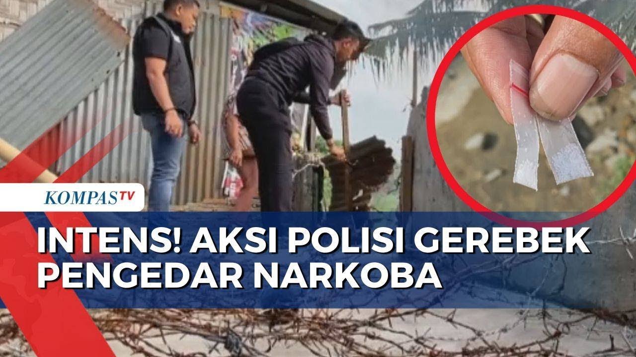 Polisi Gerebek Sarang Narkoba di Kawasan Kampung Lalang Kota Medan