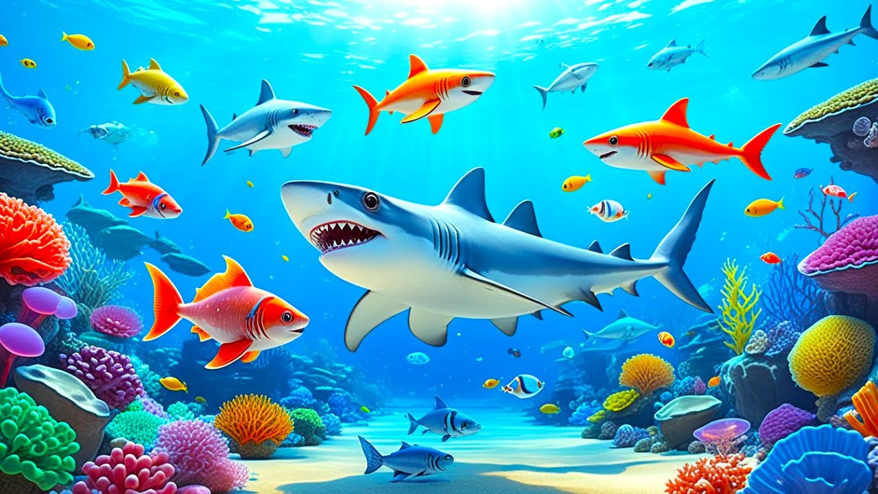 The Best 4K Aquarium 🐠 Explore the Stunning World of Sea Jellyfish and Beautiful Coral Reef Fish.#76