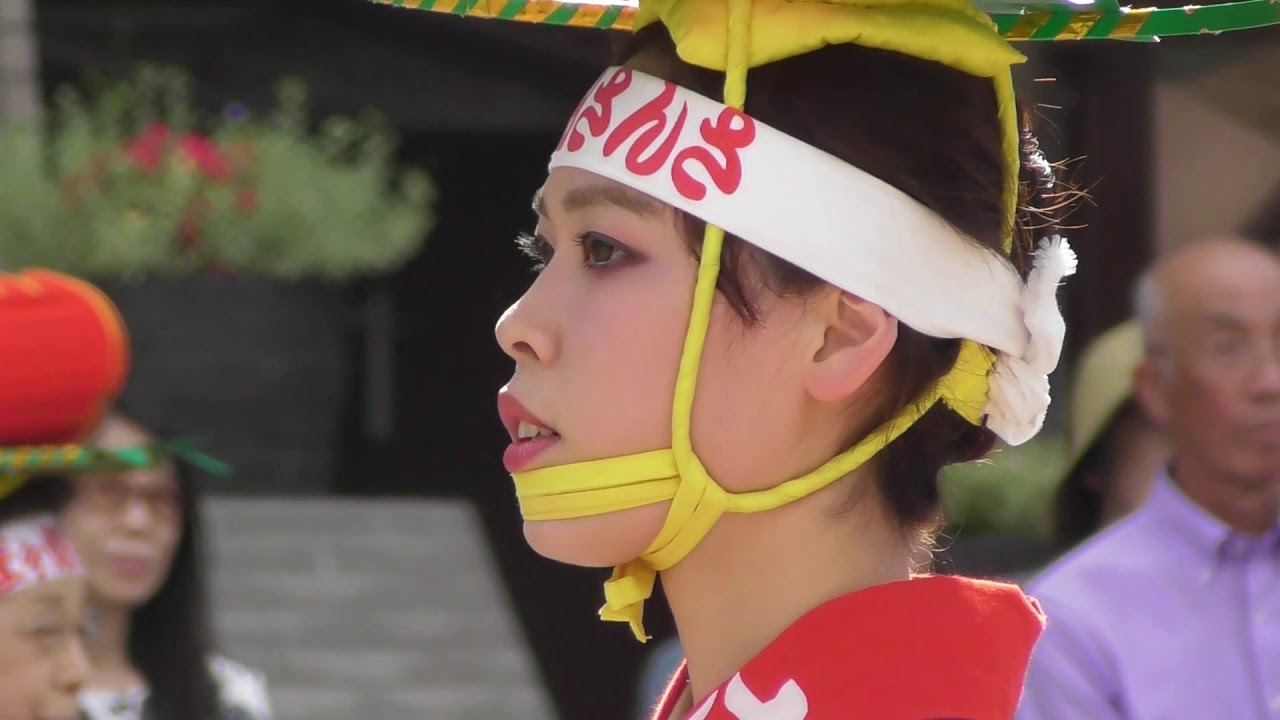 盛岡さんさ踊り20170802　庄ヶ畑郷土芸能振興会による盛岡さんさ踊り披露　ズーム視点版　パート１