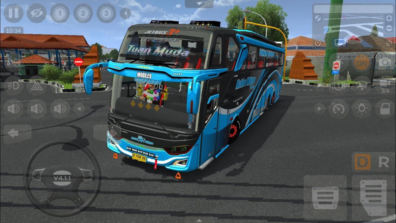 Bussid Bus Tuan Muda Tronton Telolet Bisa Ngedrif Tujuan Purwokerto Cerbon