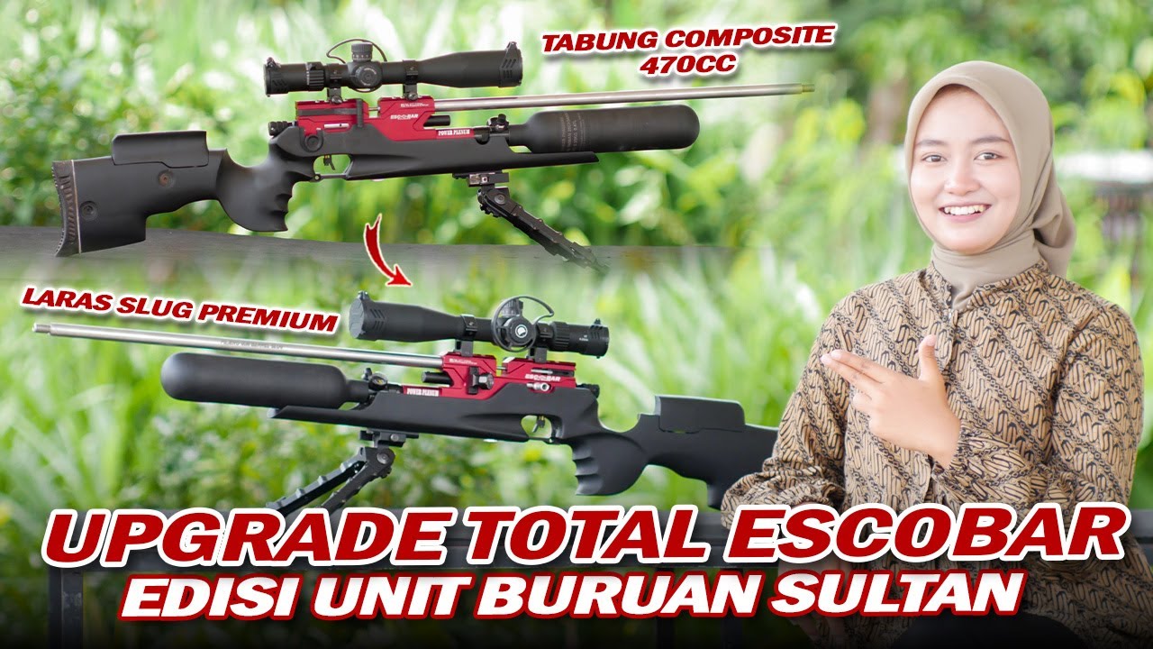 SULTAN SPECS!! PCP BOCAP ESCOBAR AIR RIFLE 500CC WOODEN STOCK FULL UPGRADE TOTAL & SLUG ACCURACY ...