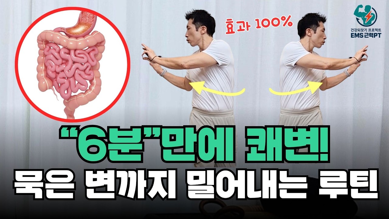 90%가 모르는 장 면역력 높이는 운동 ✅ &ldquo;하루 6분&rdquo; 변비 탈출 꿀팁