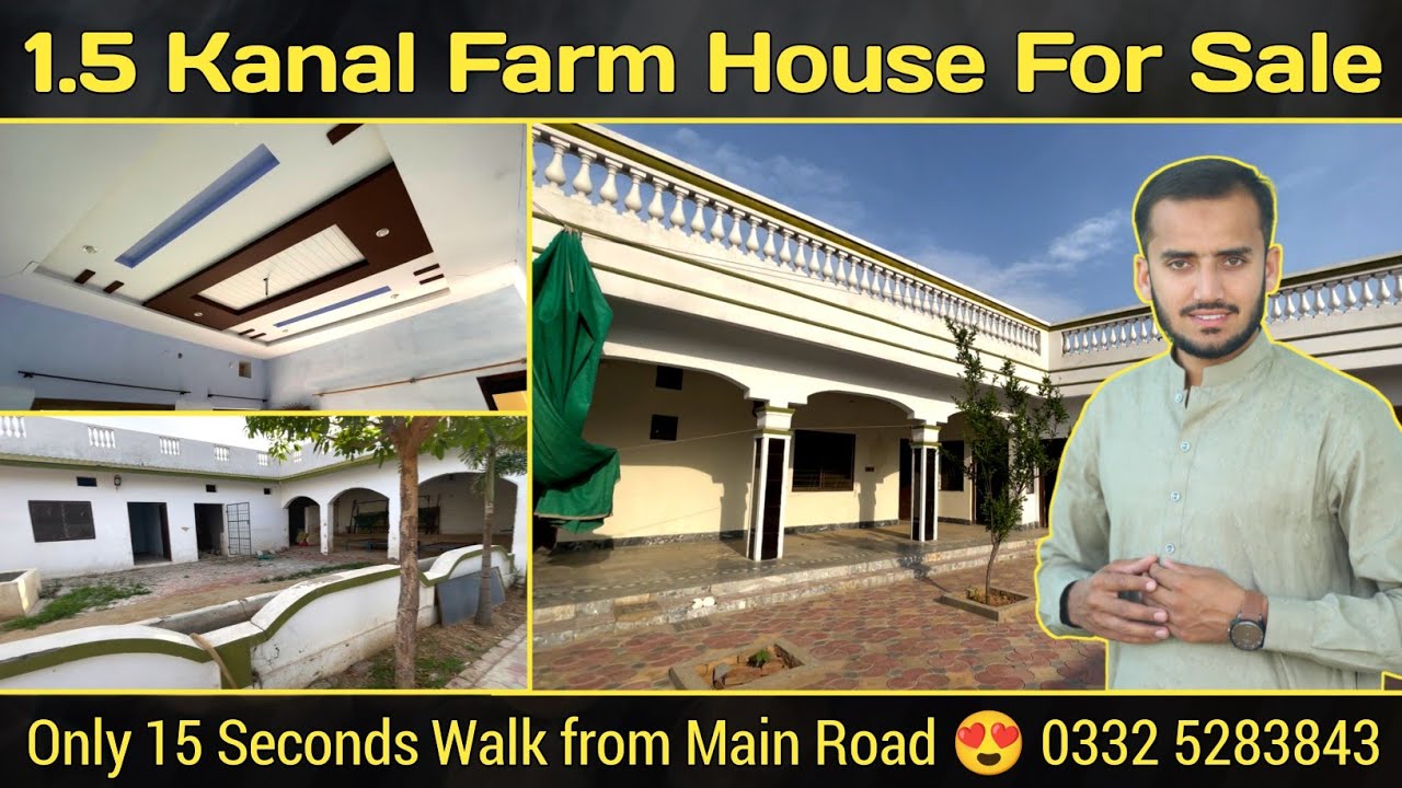1.5 Kanal Farm House for Sale in Jada Jhelum - Near Nawab Colony GT Road - Best Location of Jhelum