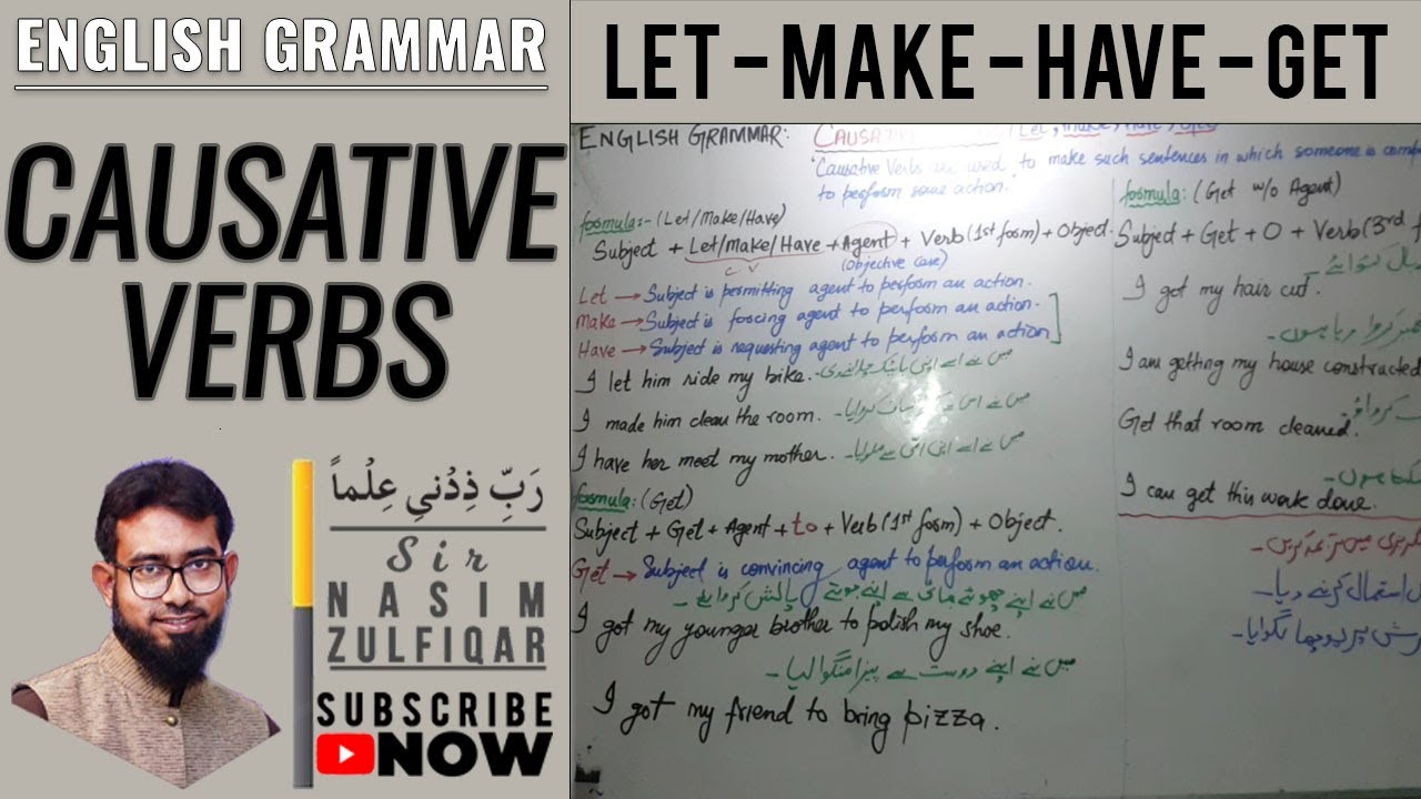 Causative Verbs || Let-Make-Have-Get || Learn to Speak English