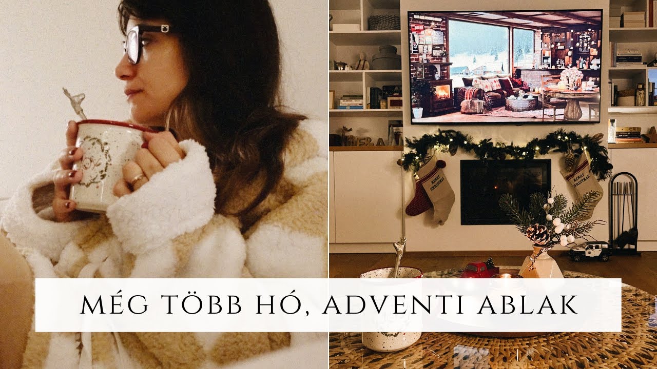 Vlogmas #3 Adventi ablak, még több hó 2023 | fatimapanka