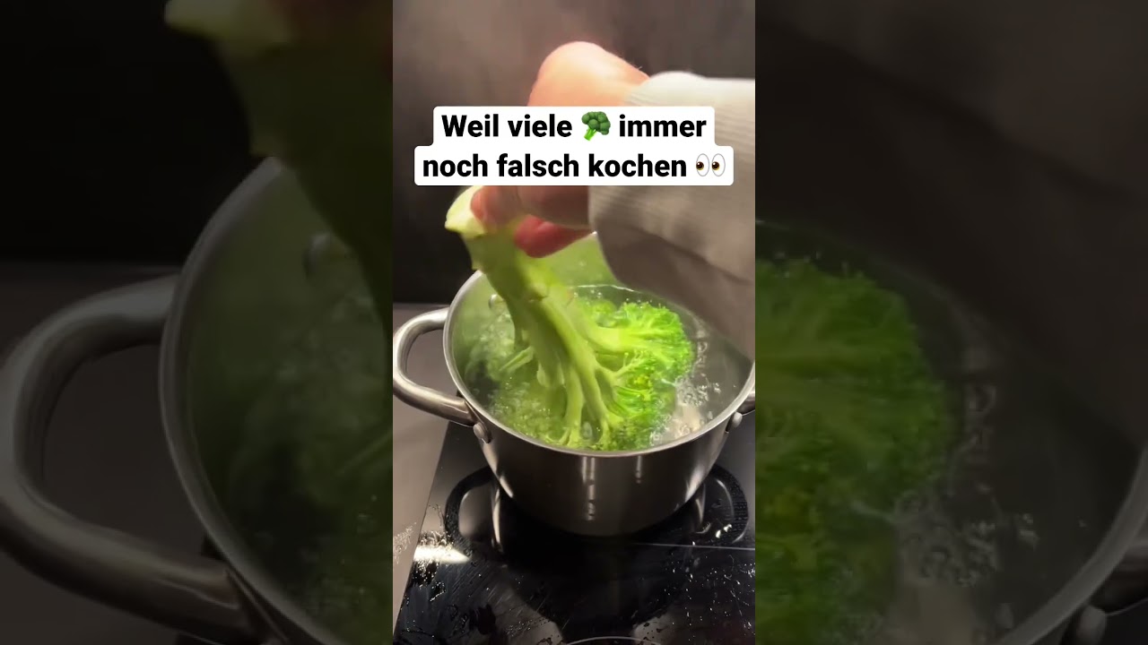 So kocht man ganz einfach Brokkoli 🥦❤️ #k&uuml;chenhack #trick17 #lifehack