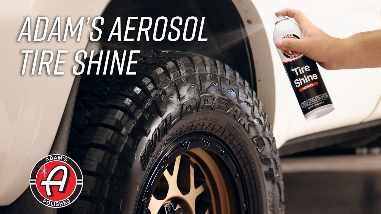 Maximum Tire Shine with Minimum Effort | Adam's Polishes Aerosol Tire Shine