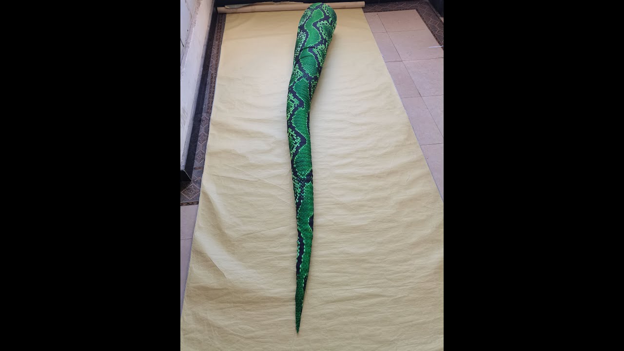 We finally developed a high-tech material for making the snake tail！！🐍