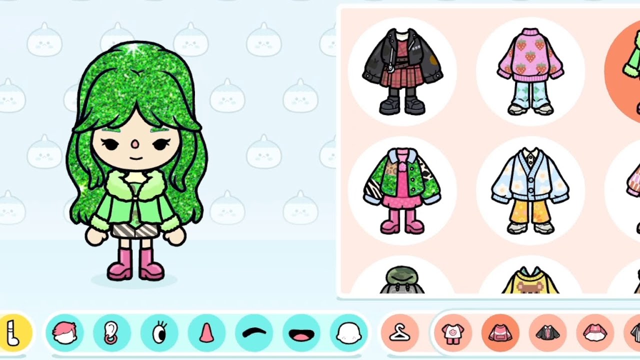 GREEN FAMILY IDEA IN TOCA BOCA LIFE WORLD 