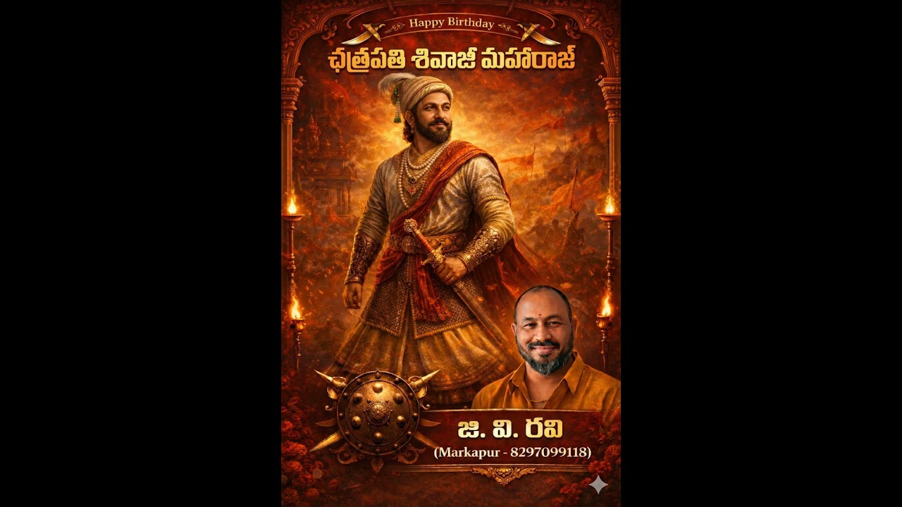 హైందవ ధర్మ రక్షకుడు ఛత్రపతి శివాజీ మహారాజ్ జయంతి సందర్భంగా ఈ గీతాన్ని ఆయన పాదాలకు అంకితం చేస్తున్నా