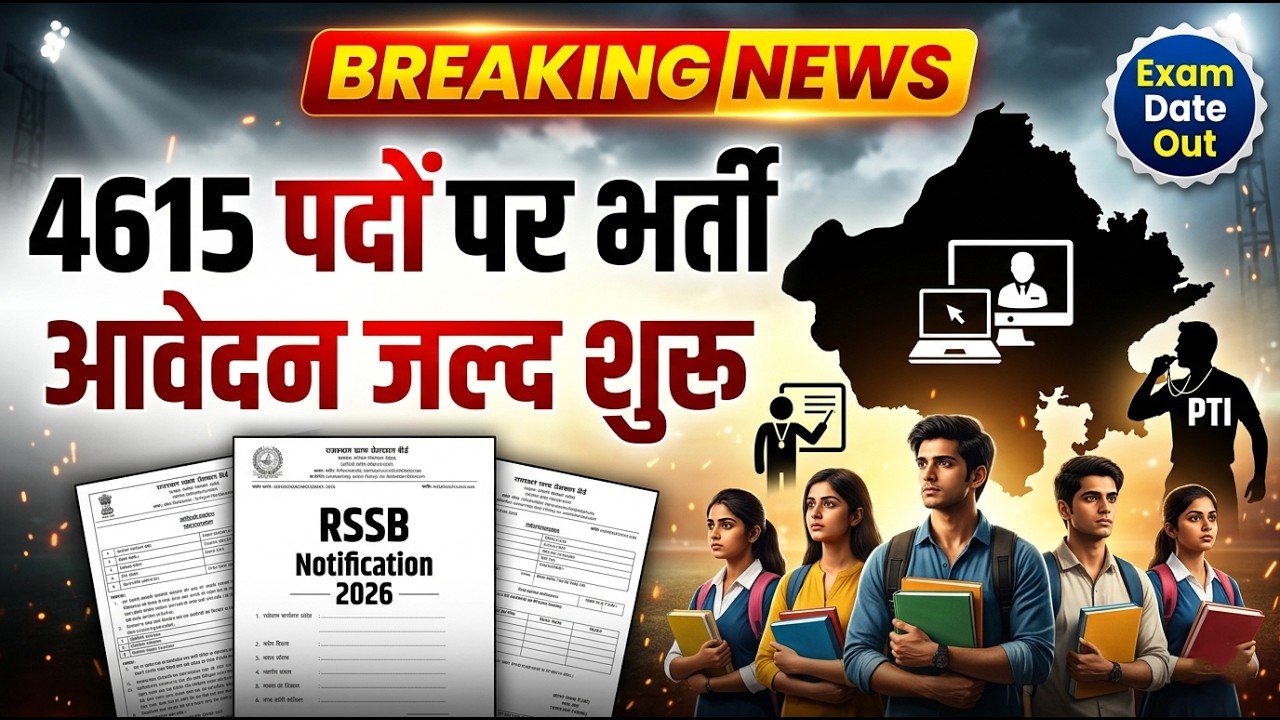 Rajasthan Computer Teacher Vacancy 2026 | 4615 पदों पर भर्ती | आवेदन जल्द शुरू