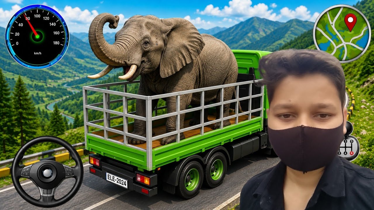 Animal Cargo Truck Game 3D Gameplay Animal Truck Driving