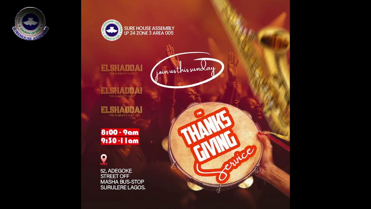 Thanksgiving || Service 1st March 2026 || 1st Service