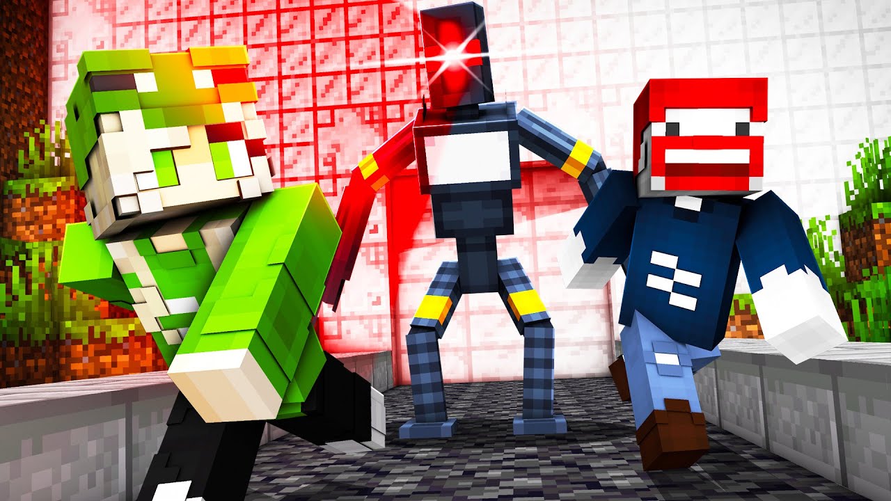 wir VERSUCHEN einem KILLER ROBOTER zu ENTKOMMEN in MINECRAFT!