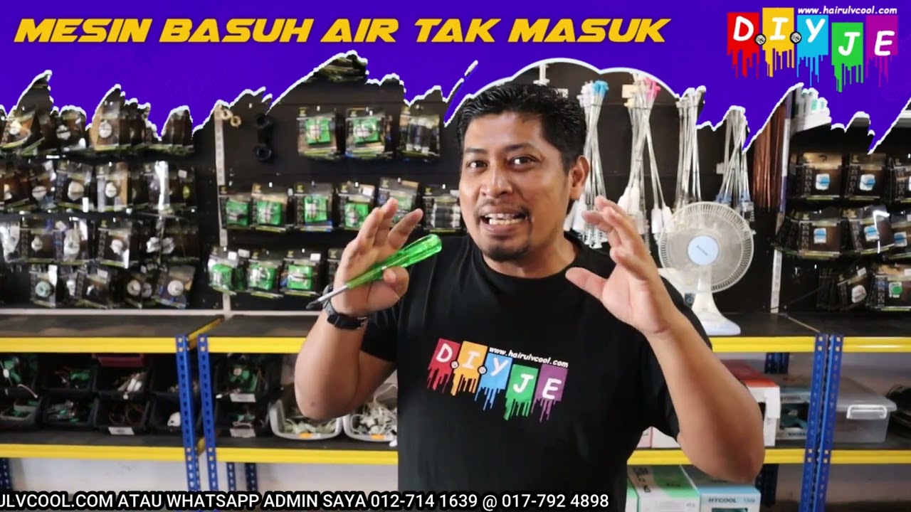 DIY APA HARI NI? JOM REPAIR MESIN BASUH AIR TAK MASUK