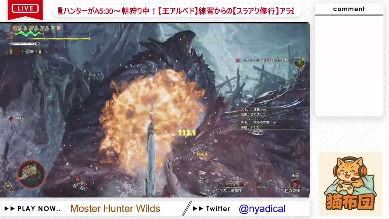 #267【MH:Ws】アラ還ハンターが泣きながら朝狩り中【王アルベド】練習から�