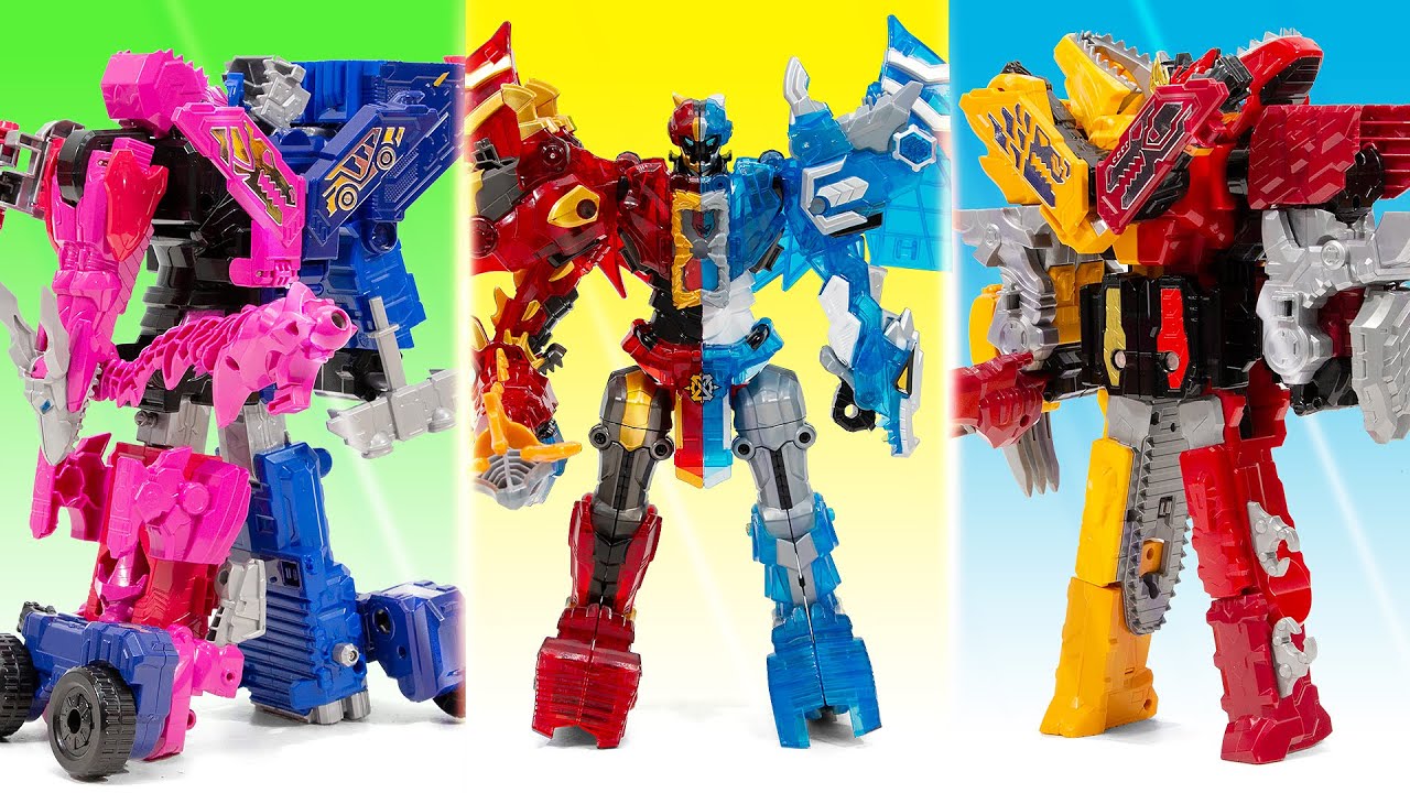 Super10 Dragonius PowerRangers ZenKaiger JuraGaon VrooMagine Asura Mecha Remake Transformation