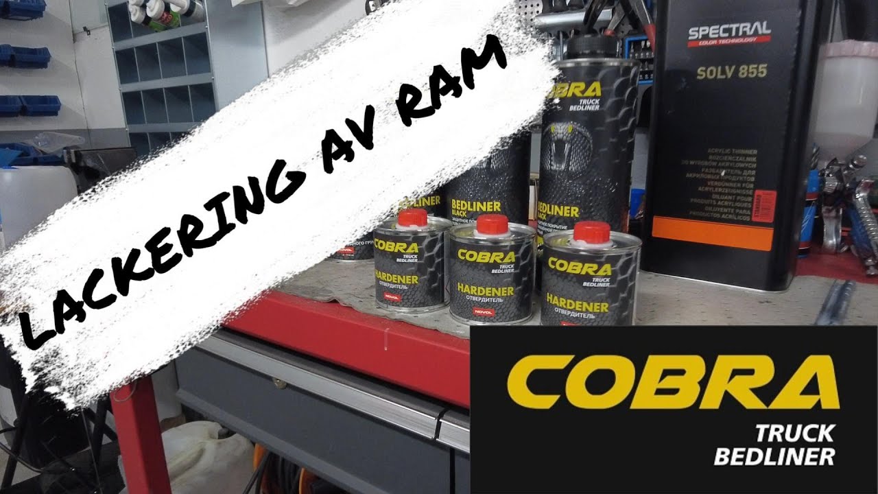 Valp-renovering i Rödåsel. Lackering av Ram med COBRA BEDLINER