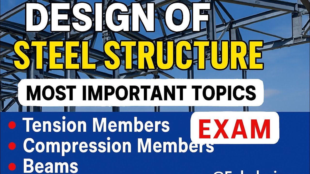  Design of Steel Structure 🔩 | Civil Engineering  | Most Important Topics for Exam 💯  @Er.bulasir 