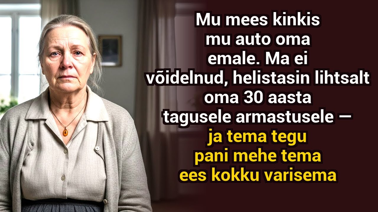 Mu abikaasa andis mu auto oma emale. Vaikisin — ja helistasin vanale armastusele. See hävitas mu meh