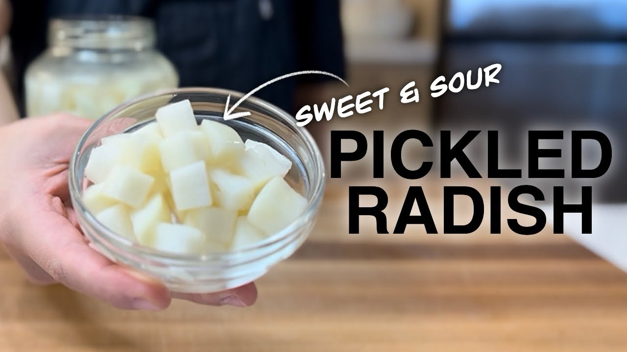 Pickled Korean Radish! Deliciously Sweet and Sour!