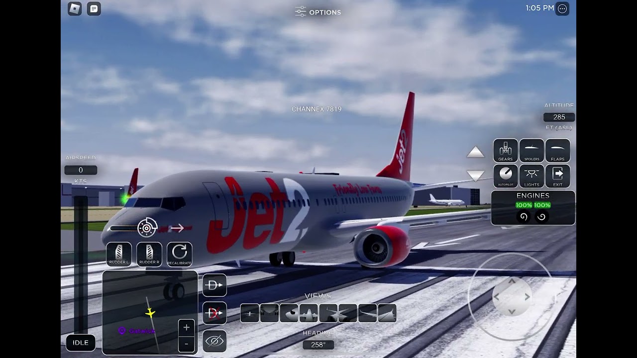 Project Flight Roblox - Full flight Boeing 737 Jet2 - London Gatwick to Gran Canaria