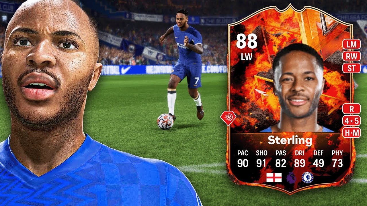88 FIRE RAHEEM STERLING SBC PLAYER REVIEW | EA FC 24 ULTIMATE TEAM