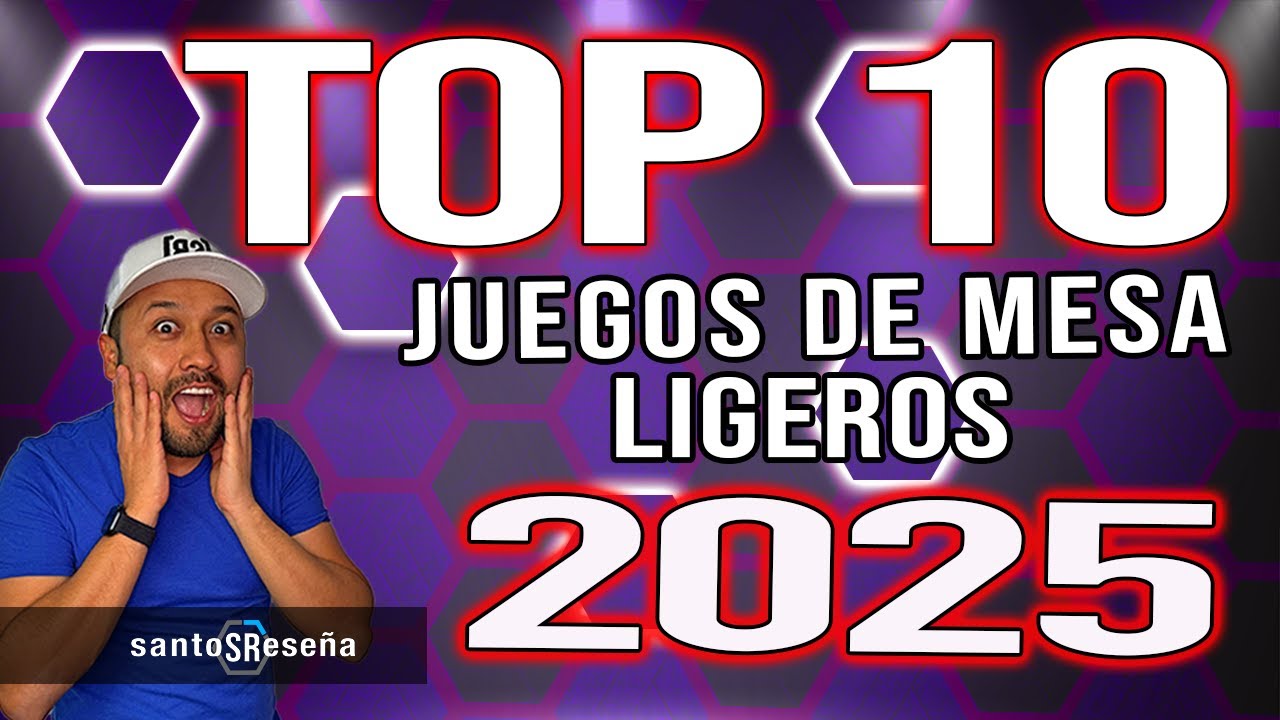 ⭐️ TOP 10 MEJORES JUEGOS DE MESA 2025 ▶︎ Capítulo 1 JUEGOS LIGEROS ✨