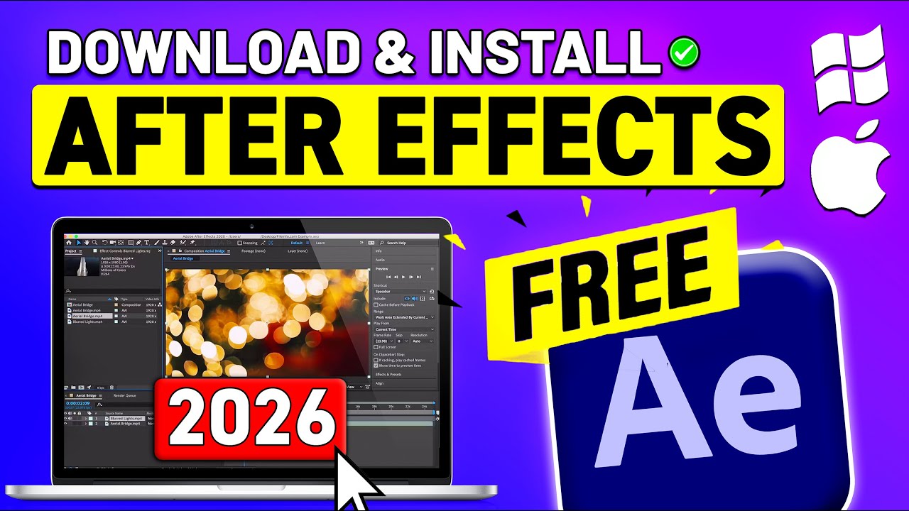 How to Download Adobe After Effects for FREE on PC, LAPTOP & MAC (2026)
